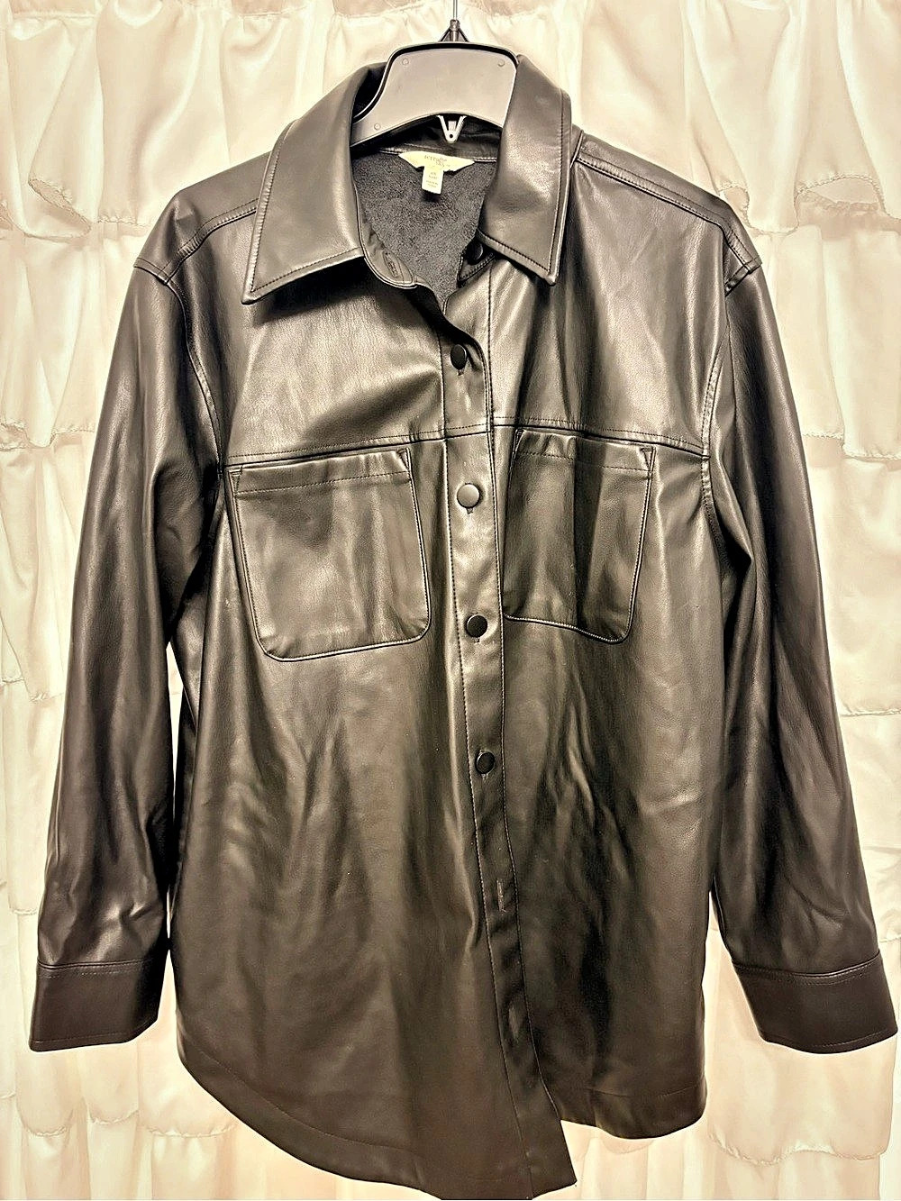 terez & sky Women's Black Leather Jacket Size 0X (14W)